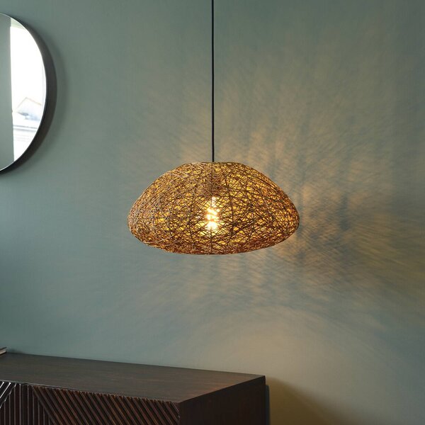 OSRAM Lampada a sospensione Decor Paper Drop, dimmerabile, Marrone / Ruggine, Soggiorno / Sala da pranzo, Carta / Lunolit / Lunopal, Campagna / Rustiche, Lampada a sospensione