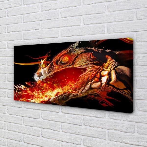 Quadro su tela Un bracciante drago 100x50 cm