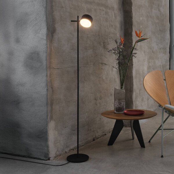 OSRAM Lampada da terra a LED Decor Kyoto, dimmerabile, Nero, Soggiorno / Sala da pranzo, Alluminio, Moderno, Lampada LED da terra