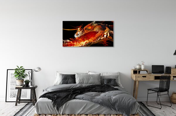 Quadro su tela Un bracciante drago 100x50 cm