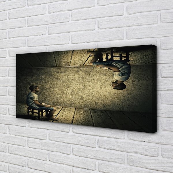 Quadro su tela Riflessione specchio 100x50 cm