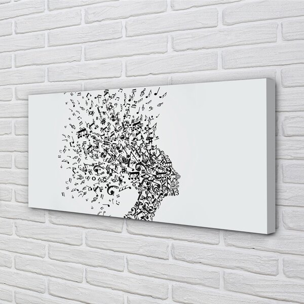 Quadro stampa su tela Capo delle note 100x50 cm
