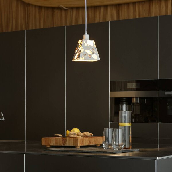 OSRAM Lampada a sospensione Decor Gleam Weight, dimmerabile, Soggiorno / Sala da pranzo, Pietra, Lampada a sospensione