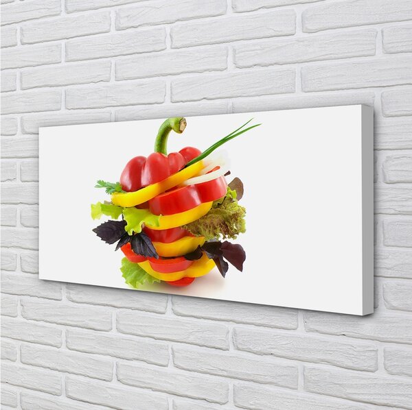 Quadro su tela Paprica 100x50 cm