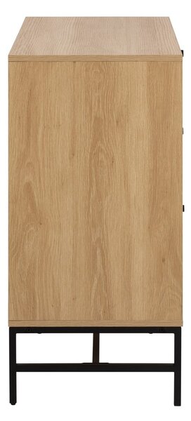Cassettiera effetto rovere in colore naturale 81x80x40 cm Albany - Actona