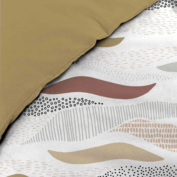 Set copripiumino e federa bianco in microfibra per letto matrimoniale ed esteso 240x220 cm Zenith – douceur d'intérieur