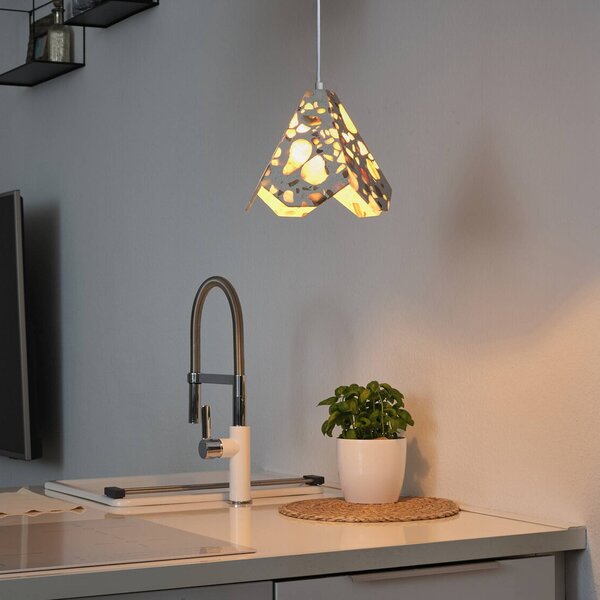 OSRAM Lampada a sospensione Decor Gleam Flower, dimmerabile, Soggiorno / Sala da pranzo, Pietra, Lampada a sospensione