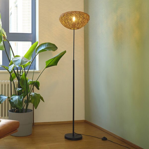 OSRAM Lampada da terra Decor Paper Drop, Marrone / Ruggine, Soggiorno / Sala da pranzo, Carta / Lunolit / Lunopal, Campagna / Rustiche, Lampada da terra