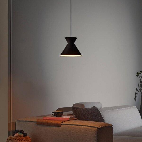 OSRAM Lampada a sospensione Decor Waist, dimmerabile, Nero, Soggiorno / Sala da pranzo, Metallo, Moderno, Lampada a sospensione