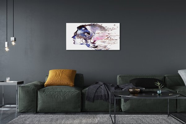 Quadro su tela Immagine Man Face 100x50 cm