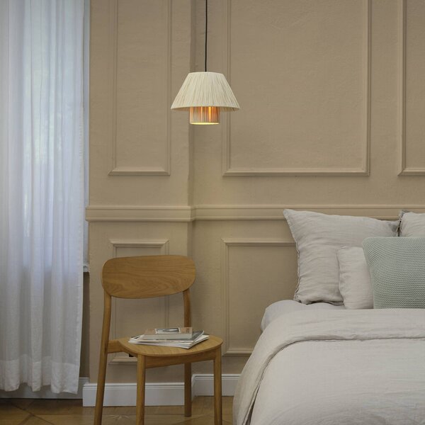 OSRAM Lampada a sospensione Decor Bamboo Paper Hut, dimmerabile, Marrone / Ruggine, Soggiorno / Sala da pranzo, bambù, Campagna / Rustiche, Lampada a sospensione
