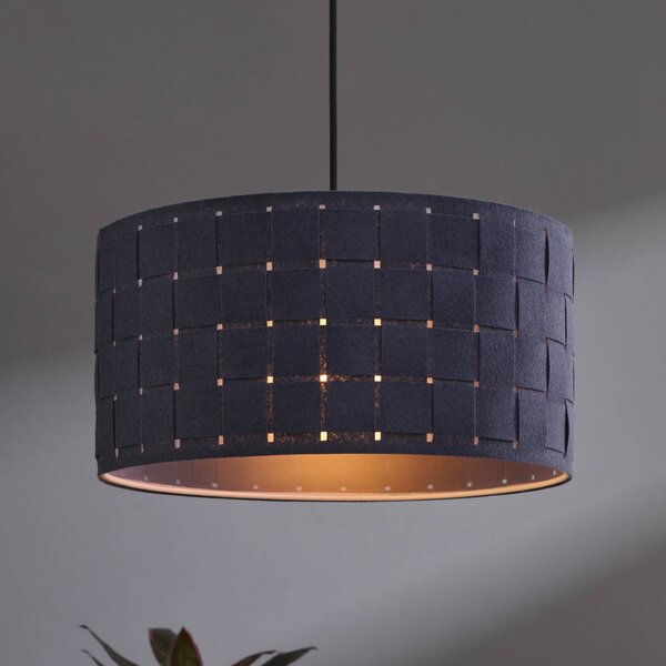 OSRAM Lampada a sospensione Decor Felt Weaving, dimmerabile, Alluminio / Grigio / Zincato, Soggiorno / Sala da pranzo, Tessuto / Stoffa / Seta, Lampada a sospensione