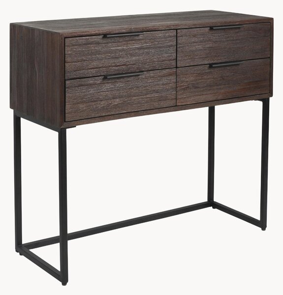 Consolle in legno di teak con cassetti Webster