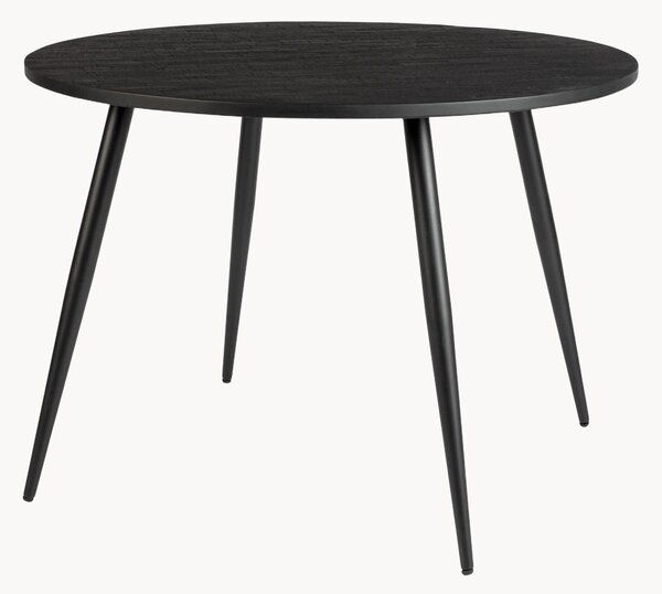 Tavolo rotondo con piano in legno di teak Mo, Ø 110 cm
