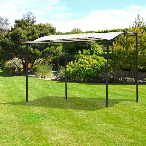 VivaGarden Pergola da Esterno in Acciaio/Poliestere Dimensioni 3x2,5 mt colore Crema