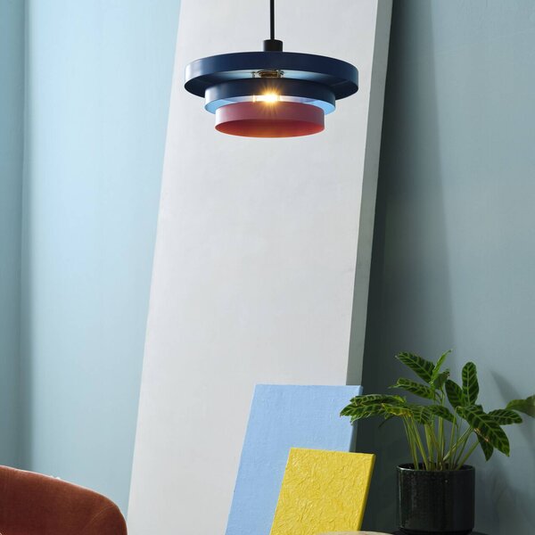 OSRAM Lampada a sospensione Decor Layers, dimmerabile, Blu, Cucina, Metallo, Moderno, Lampada a sospensione