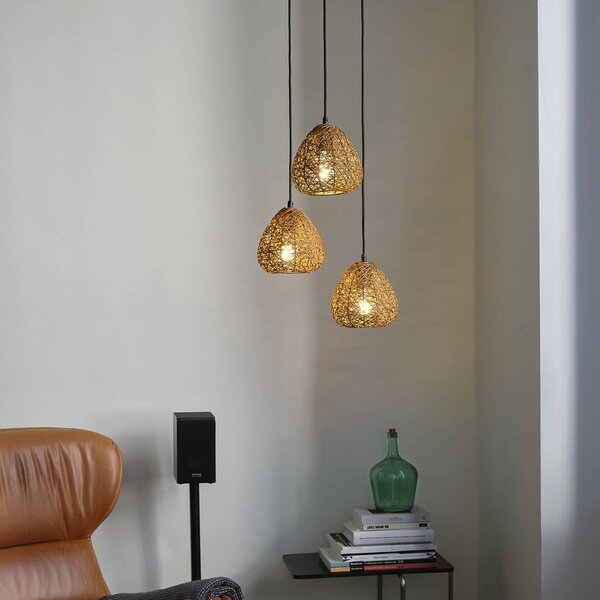 OSRAM Lampada a sospensione Decor Paper Drop, dimmerabile, Marrone / Ruggine, Soggiorno / Sala da pranzo, Carta / Lunolit / Lunopal, Campagna / Rustiche, Lampada a sospensione