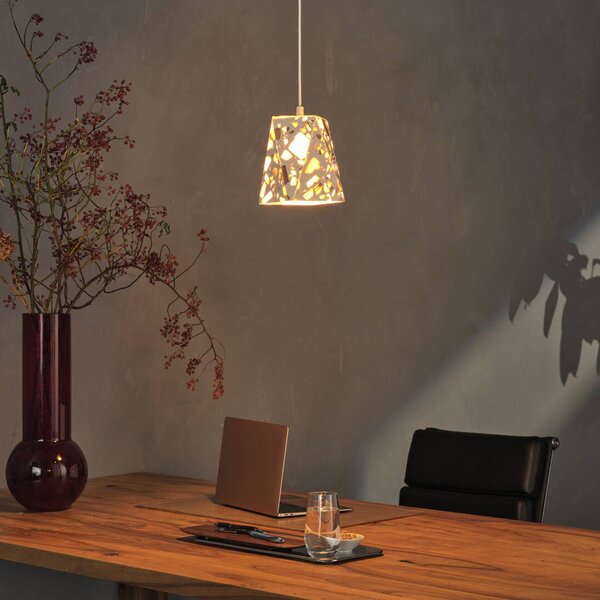 OSRAM Lampada a sospensione Decor Gleam Box, dimmerabile, Soggiorno / Sala da pranzo, Pietra, Lampada a sospensione