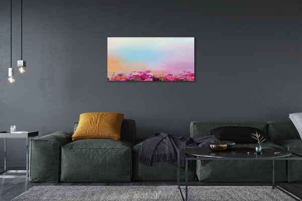 Quadro su tela Fiori paradiso 100x50 cm