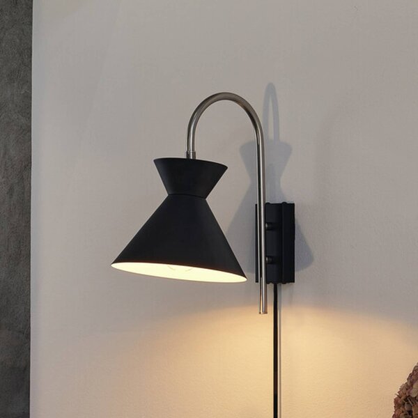 OSRAM Applique da parete Decor Waist, Nero, Soggiorno / Sala da pranzo, Metallo, Moderno, Applique