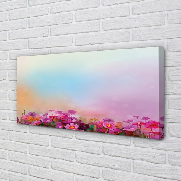 Quadro su tela Fiori paradiso 100x50 cm