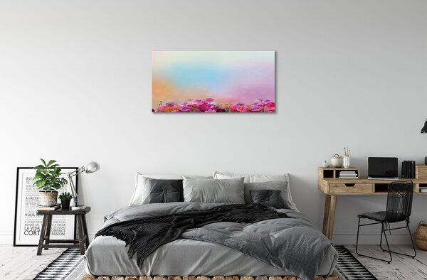 Quadro su tela Fiori paradiso 100x50 cm