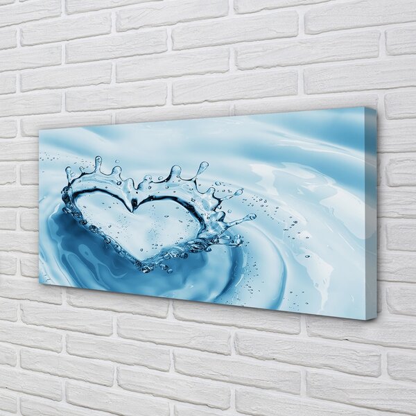 Quadro su tela Cade il cuore dell'acqua 100x50 cm