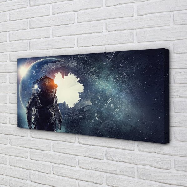 Quadro su tela Meccanismi 100x50 cm