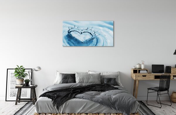 Quadro su tela Cade il cuore dell'acqua 100x50 cm