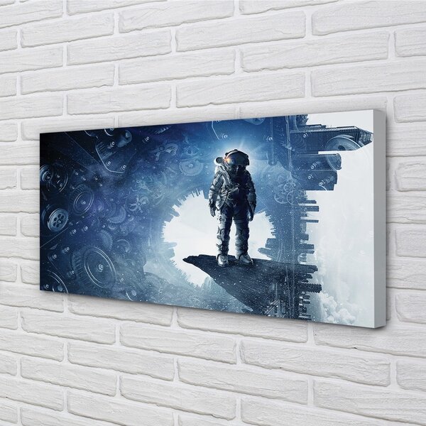Quadro su tela Carattere di meccanismi di città 100x50 cm