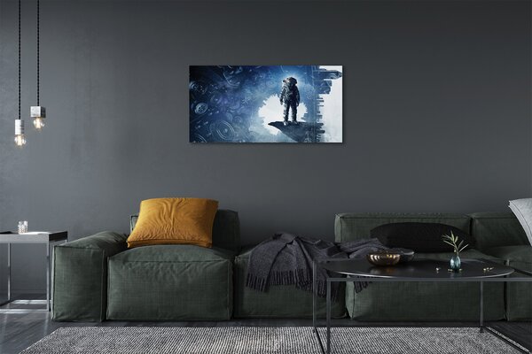 Quadro su tela Carattere di meccanismi di città 100x50 cm