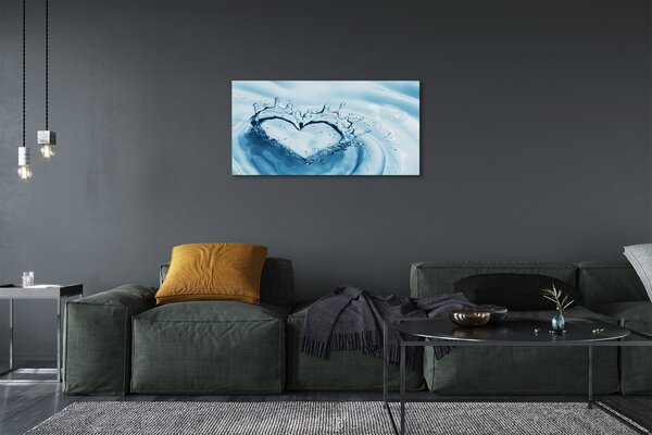 Quadro su tela Cade il cuore dell'acqua 100x50 cm