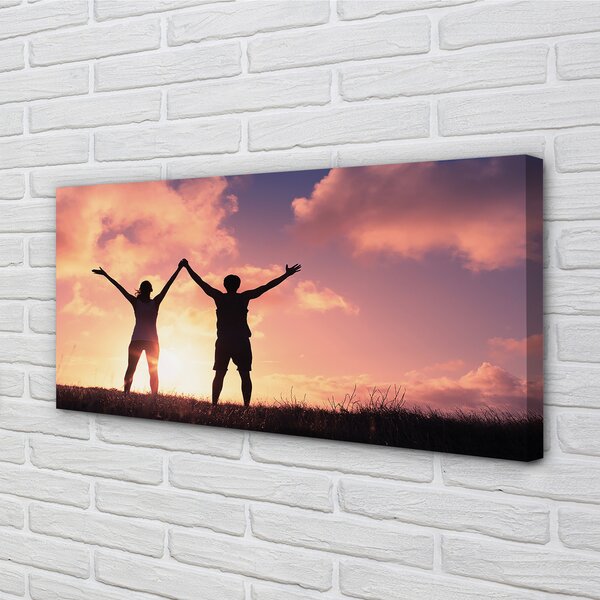 Quadro su tela Persone occidentali 100x50 cm