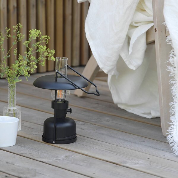 Markslöjd Lampada da tavolo a LED Fanos, dimmerabile, Nero, Soggiorno / Sala da pranzo, Metallo, Antico, Lampada da tavolo LED
