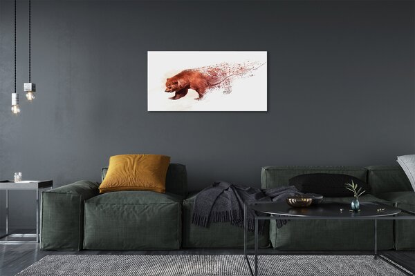 Quadro su tela Orso 100x50 cm