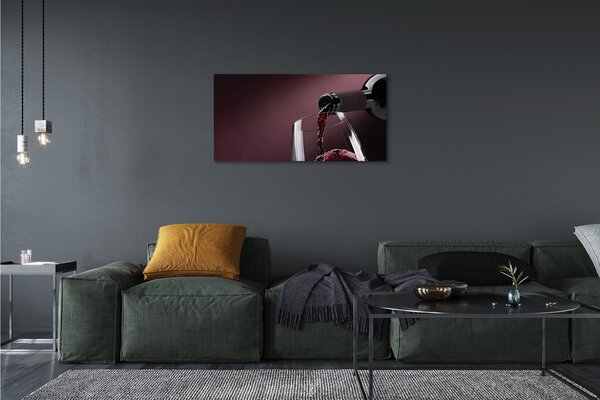 Quadro su tela Background vino bordeaux 100x50 cm
