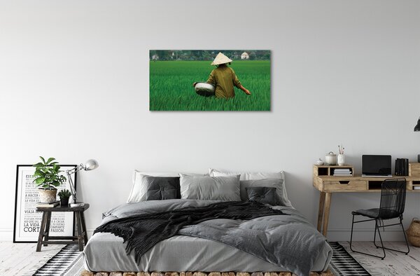 Foto quadro su tela Erba 100x50 cm