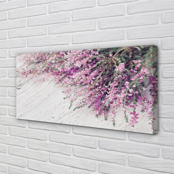 Quadro su tela Fiori a bordo 100x50 cm