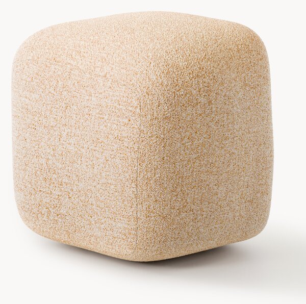 Pouf alto in bouclé Wolke