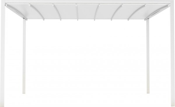 VivaGarden Pergola da Esterno in Alluminio/PVC Dimensioni 3x4 mt colore Bianco