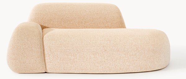 Divano 2 posti in bouclé con chaise longue Wolke
