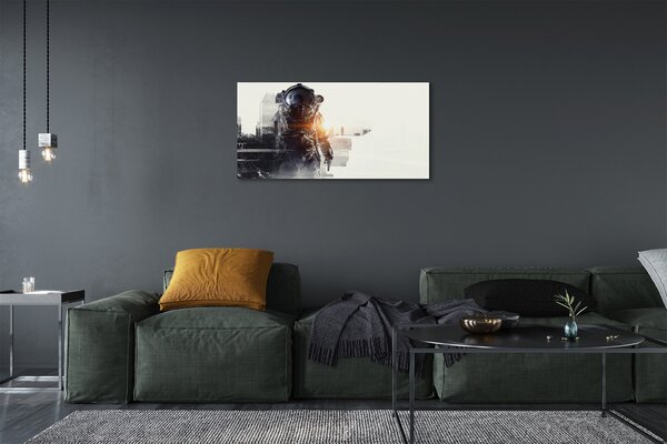 Quadro su tela Città 100x50 cm