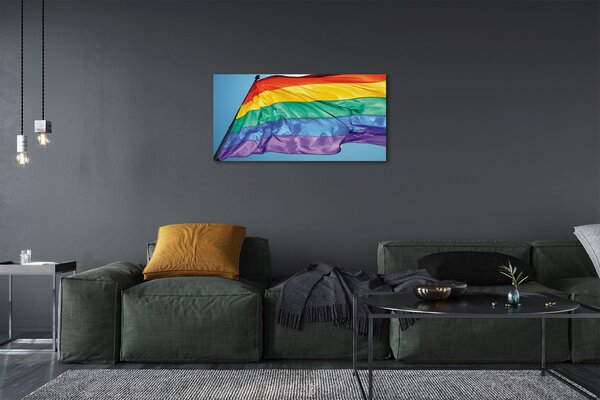 Quadro su tela Bandiera colorata 100x50 cm
