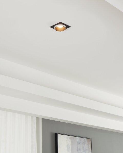Eglo 900452 - Lampada da incasso CAROSSO 1xGU10/35W/230V nero