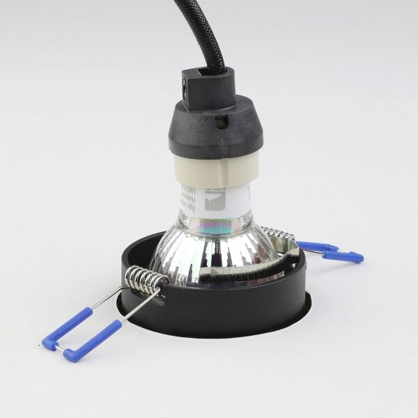 Eglo 900452 - Lampada da incasso CAROSSO 1xGU10/35W/230V nero