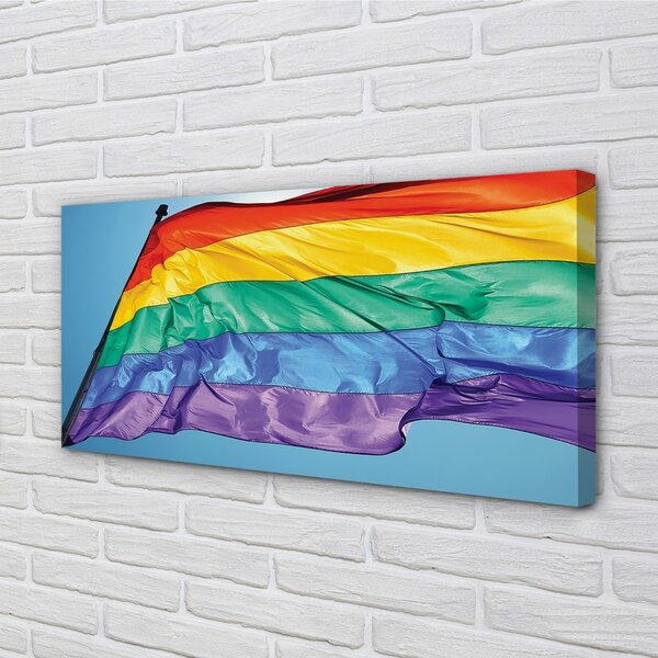 Quadro su tela Bandiera colorata 100x50 cm