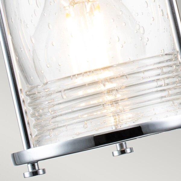 Quintiesse QN-ASHLANDBAY2-PC-BATH-Lampada da parete per esterni ASHLAND BAY 2xE27/60W/230V IP44