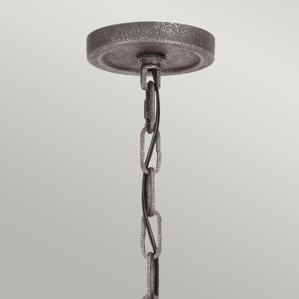 Quintiesse QN-ANGELO9 - Lampadario a catena ANGELO 9xE27/60W/230V finitura rovere