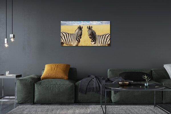 Quadro su tela Zebry polo 100x50 cm