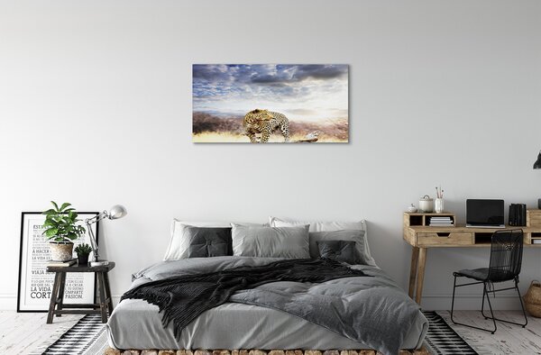 Quadro su tela Panther Cloud 100x50 cm